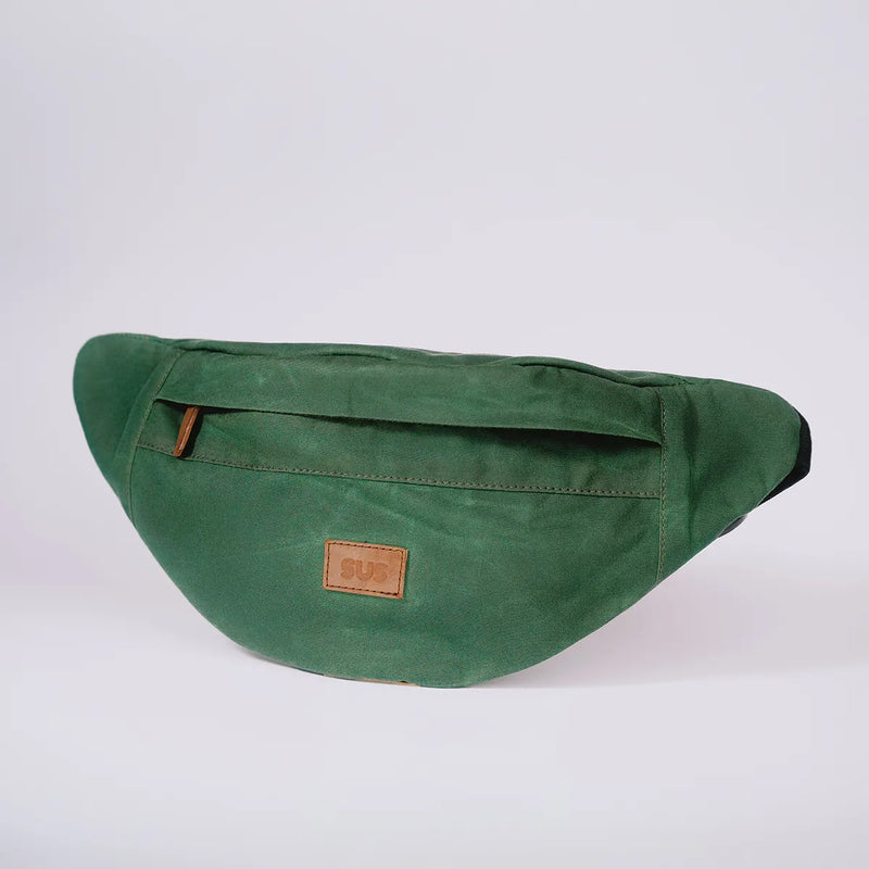 The Seed Pack fanny pack – compact belt bag made from British oilskin