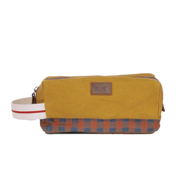 The Soil Travellers Kit travel toiletry bag in Golden Ochre