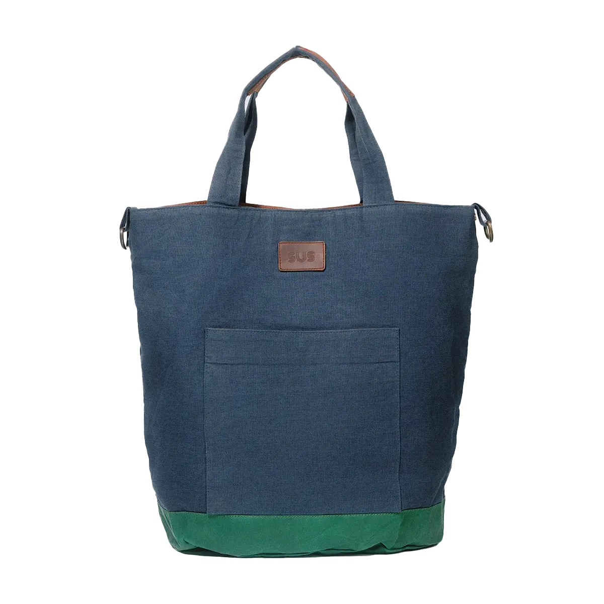 The EDC Tote bag in Navy Blue without background