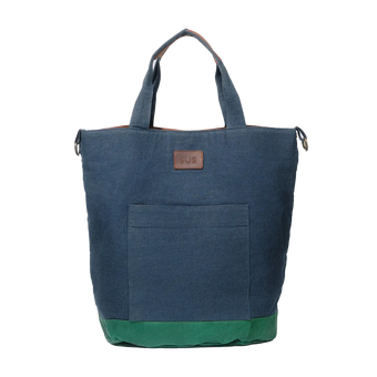 The EDC Tote bag in Navy Blue without background