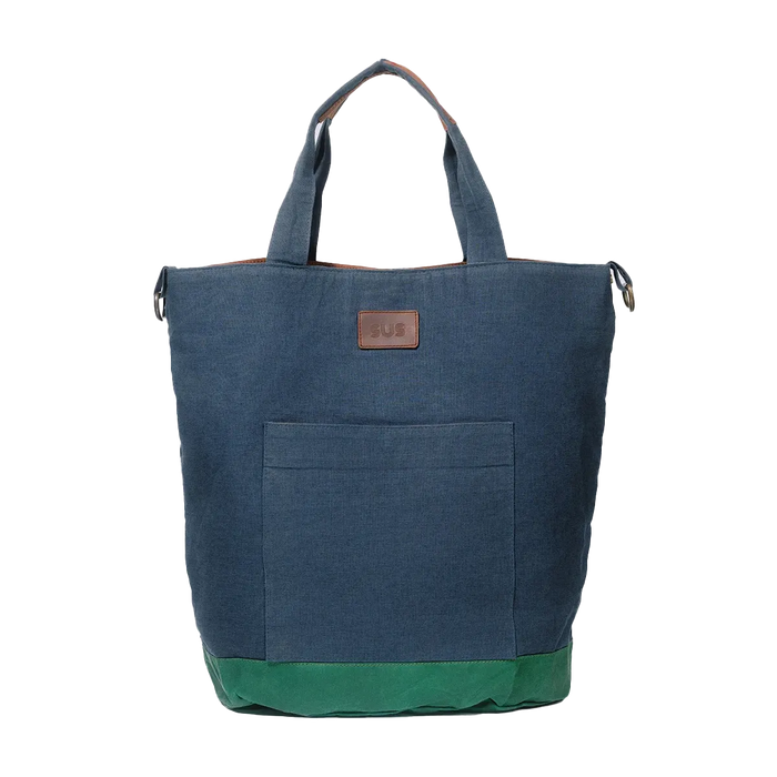 The EDC Tote bag in Navy Blue without background