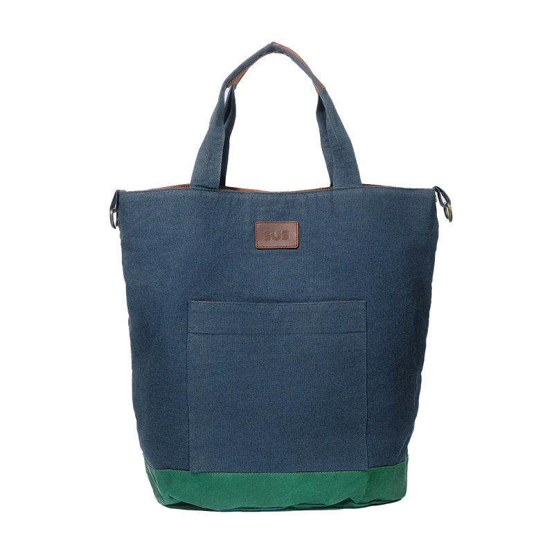 The EDC Tote bag in Navy Blue without background