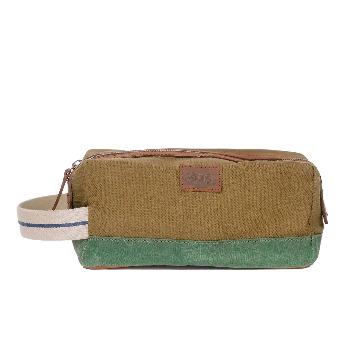 The Soil Travellers Kit travel toiletry bag in Pale Brown