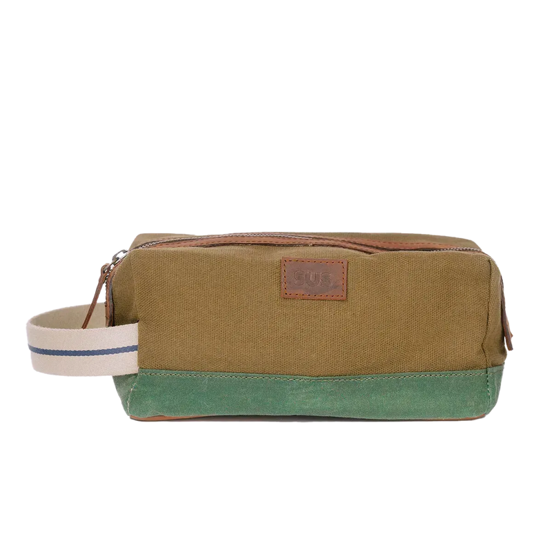 The Soil Travellers Kit travel toiletry bag in Pale Brown